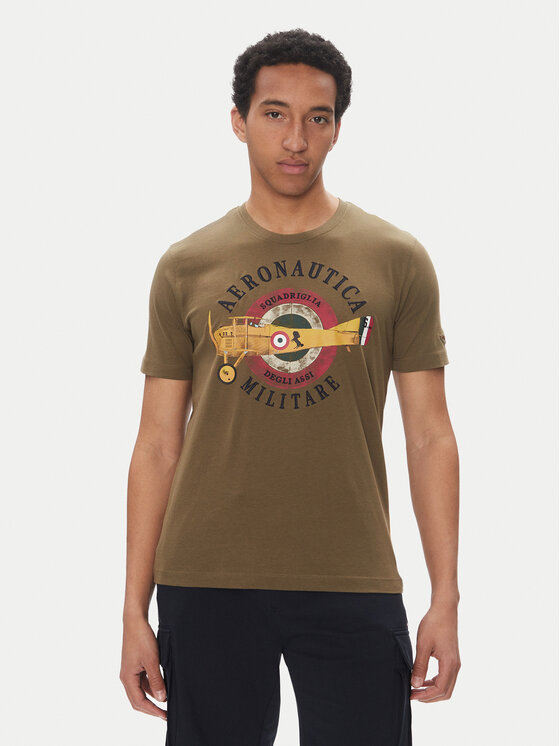 

Футболка обычного кроя 251TS2414J641 Aeronautica Militare, хаки