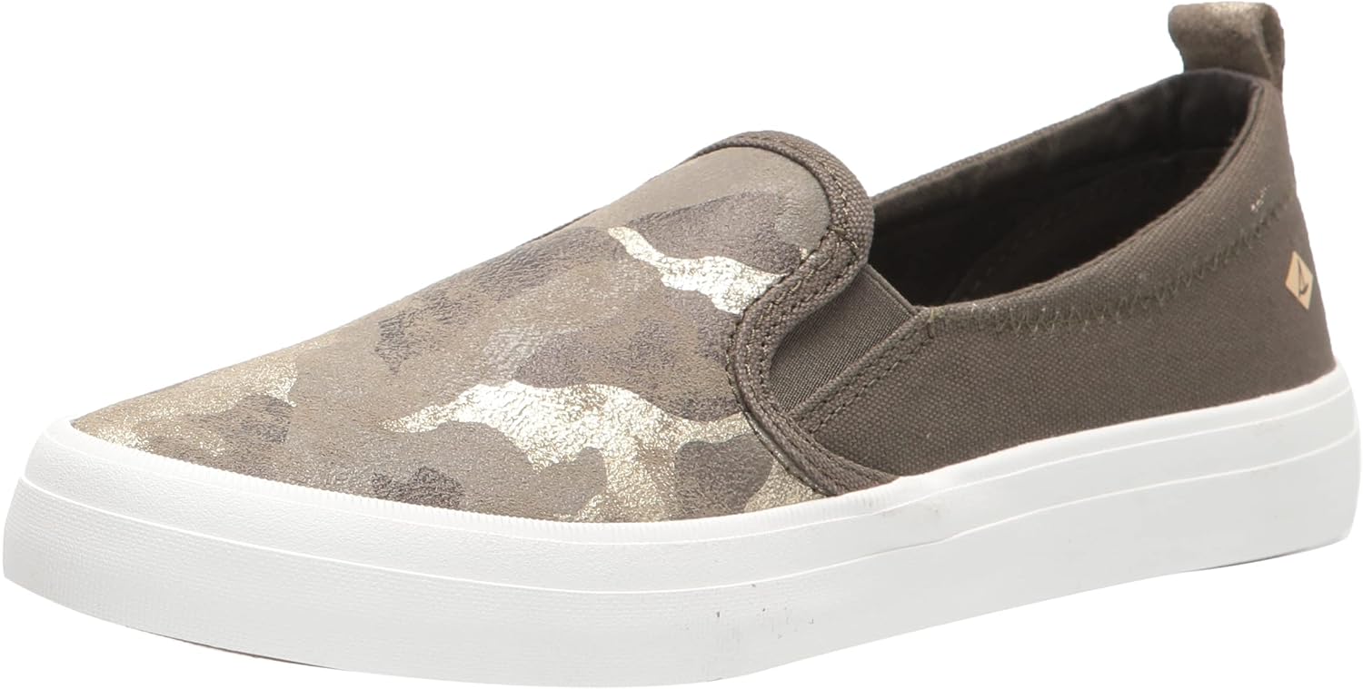 

Женские туфли Sperry Crest с двойной эластичной вставкой, оливковый