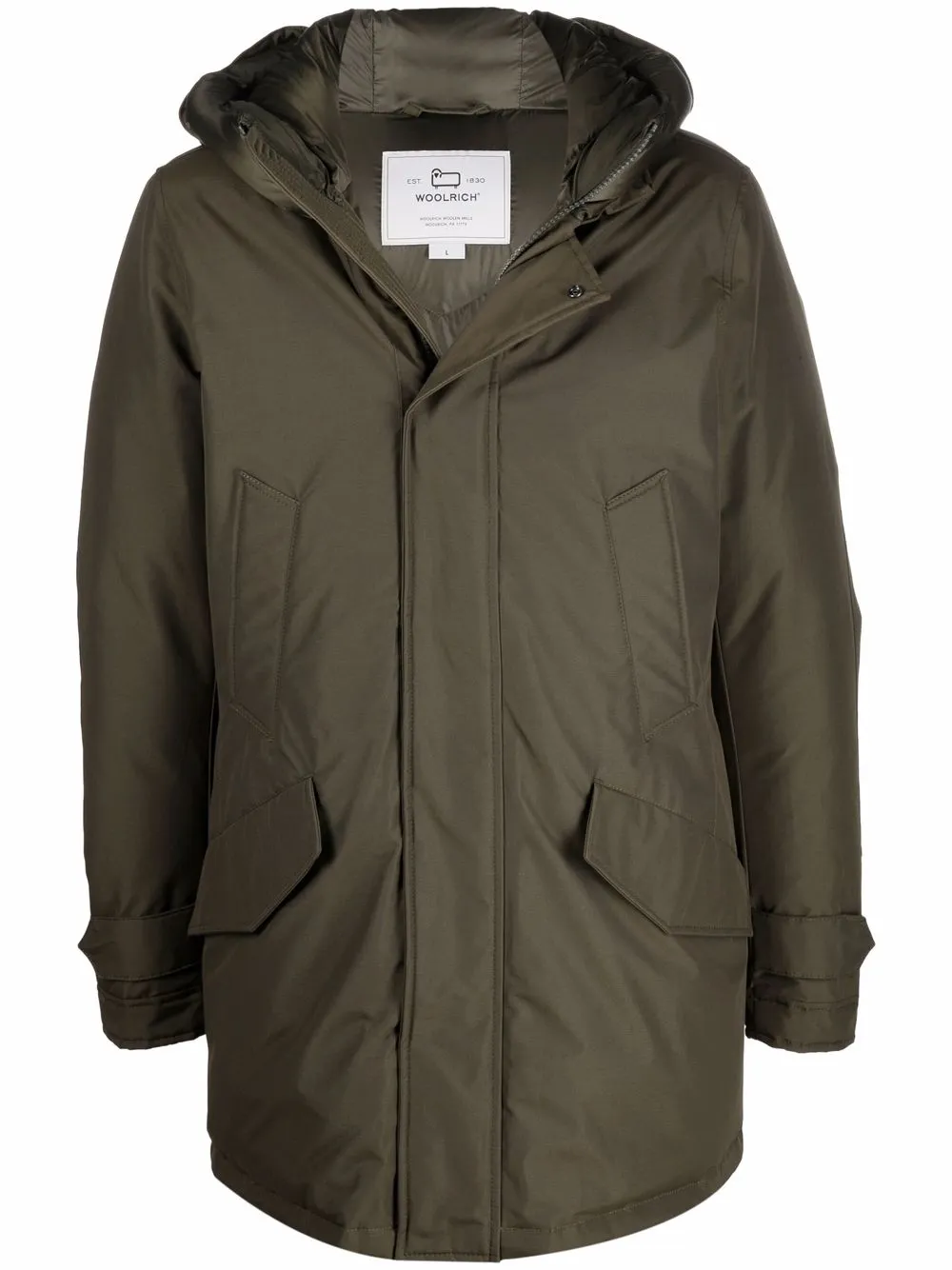 

Парка Polar с высоким воротником WOOLRICH, зеленый
