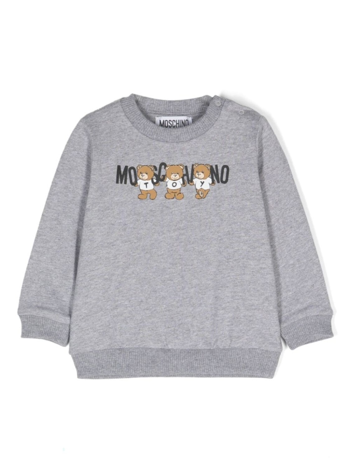 

Moschino Kids толстовка с логотипом, серый
