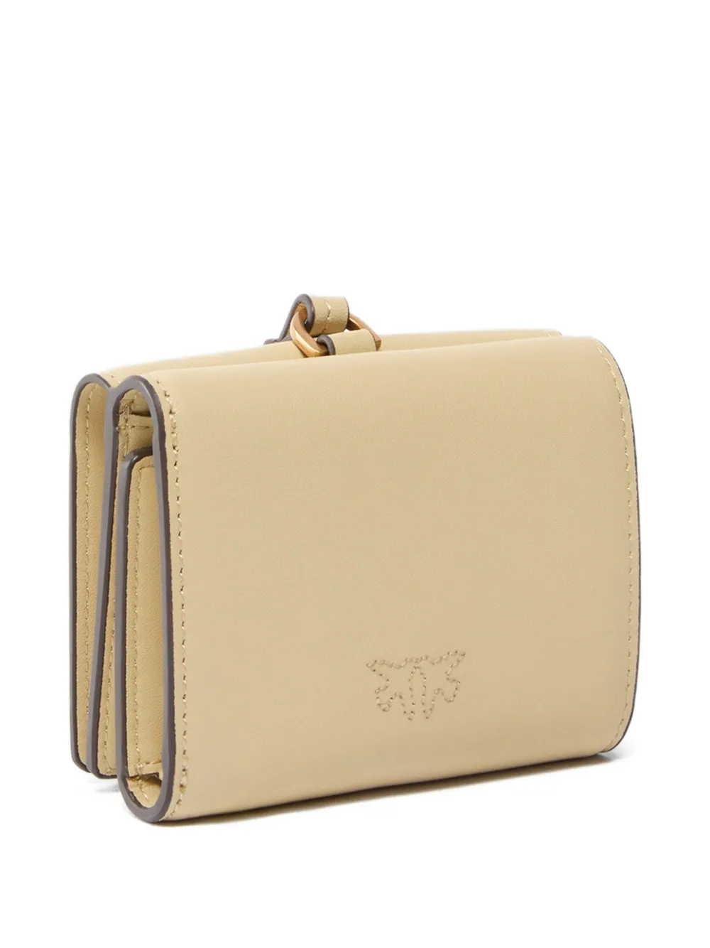 

Кожаный кошелек с логотипом Pinko, желтый