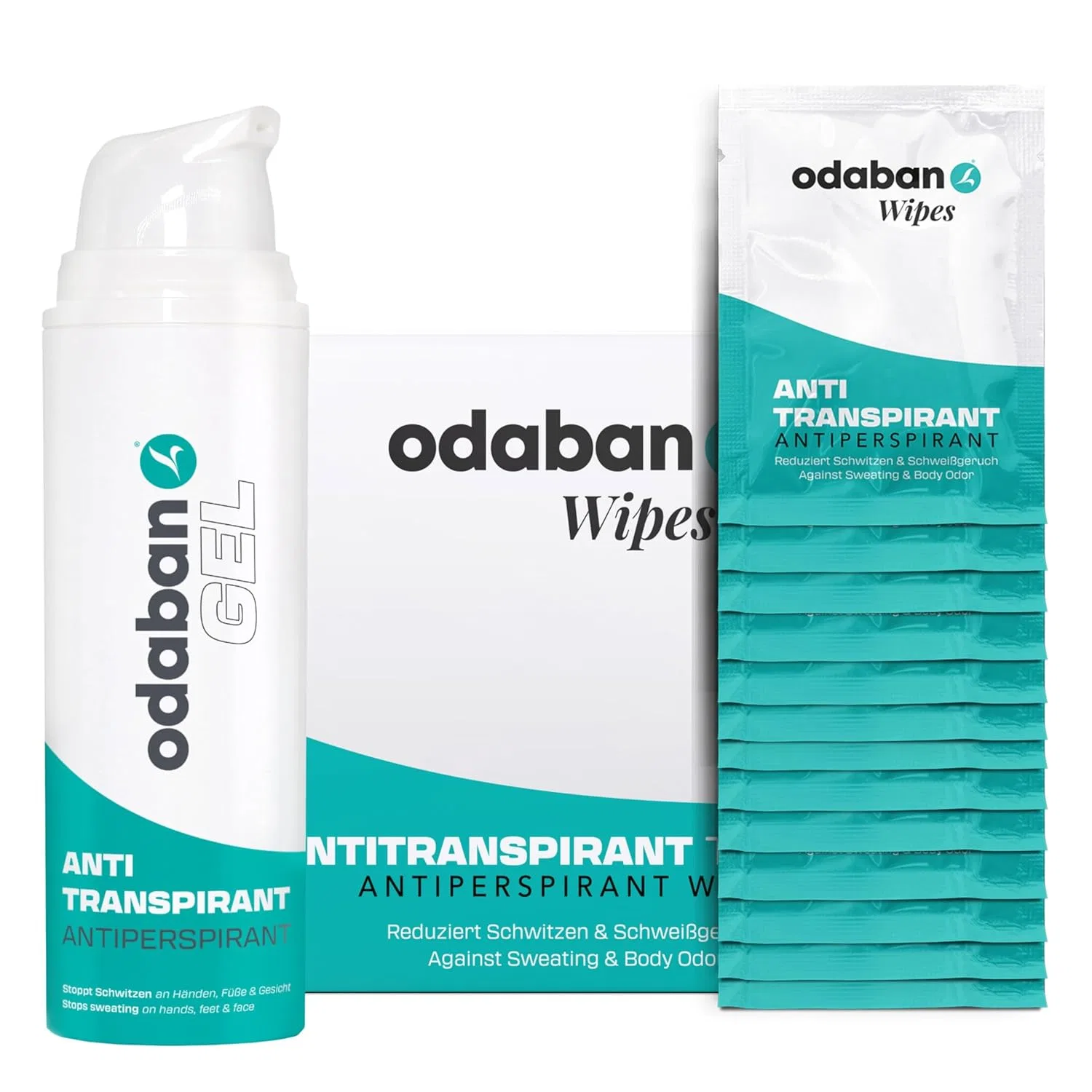 Набор антиперспирантов Odaban: гель и салфетки Odaban Antiperpspirant