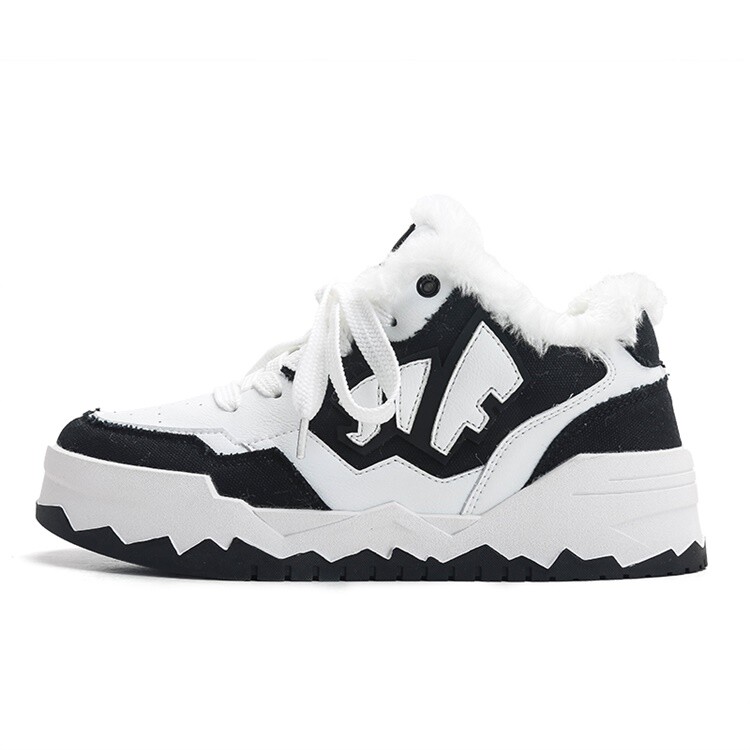 

Кроссовки Jifffly Skateboarding Shoes Unisex Low-top Black, черный/белый