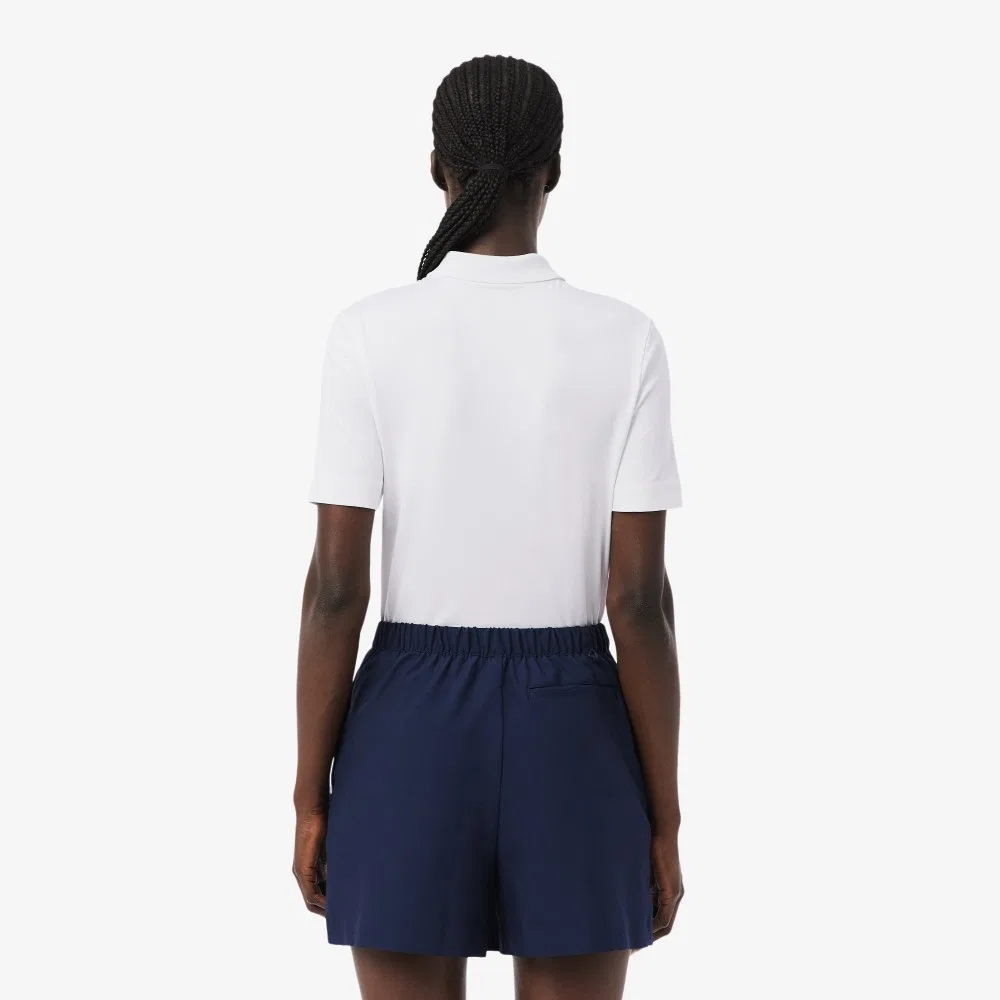 Футболка-поло Lacoste для гольфа, белая — фото 3