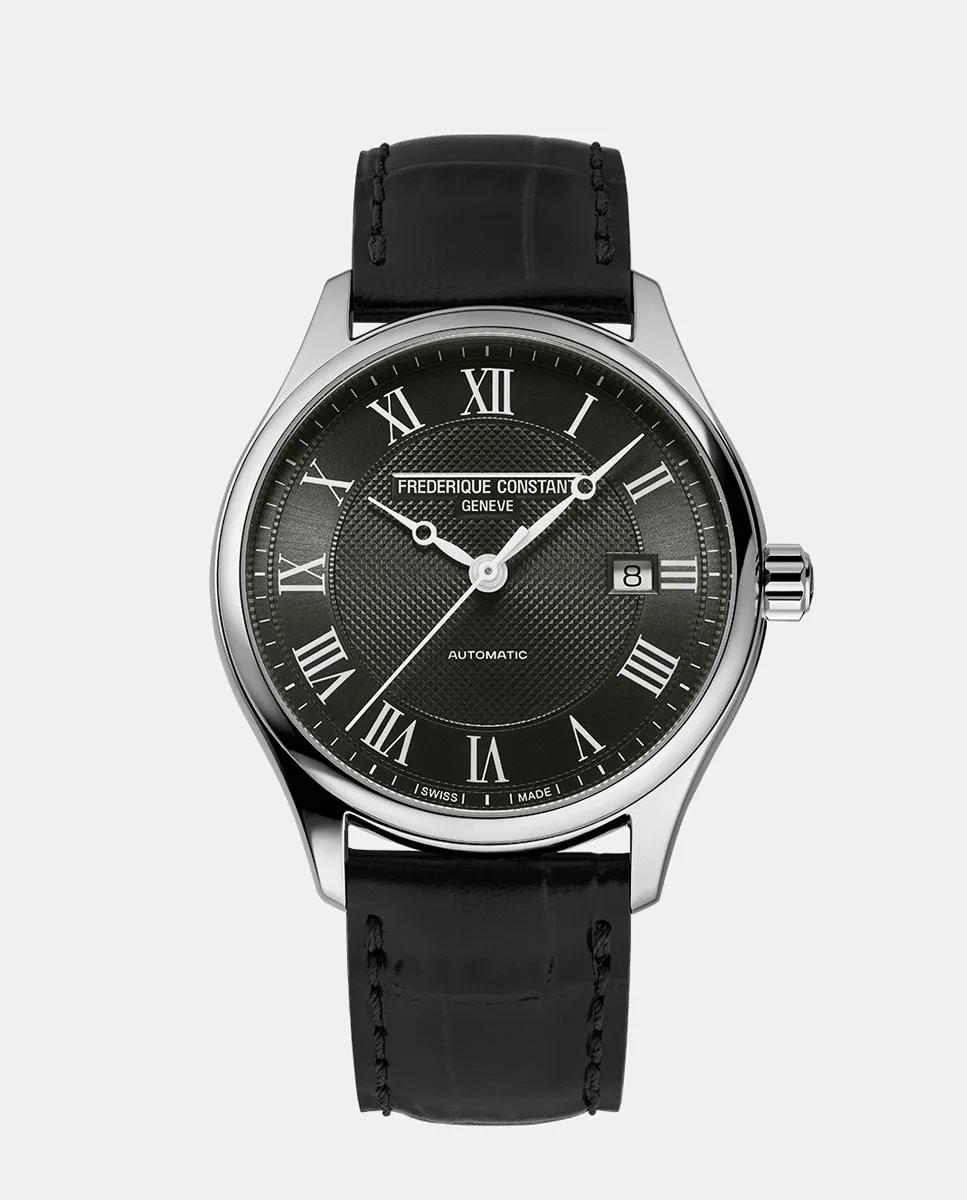 

Classics Index FC-303MCK5B6 Автоматические мужские часы в черной коже Frederique Constant, черный