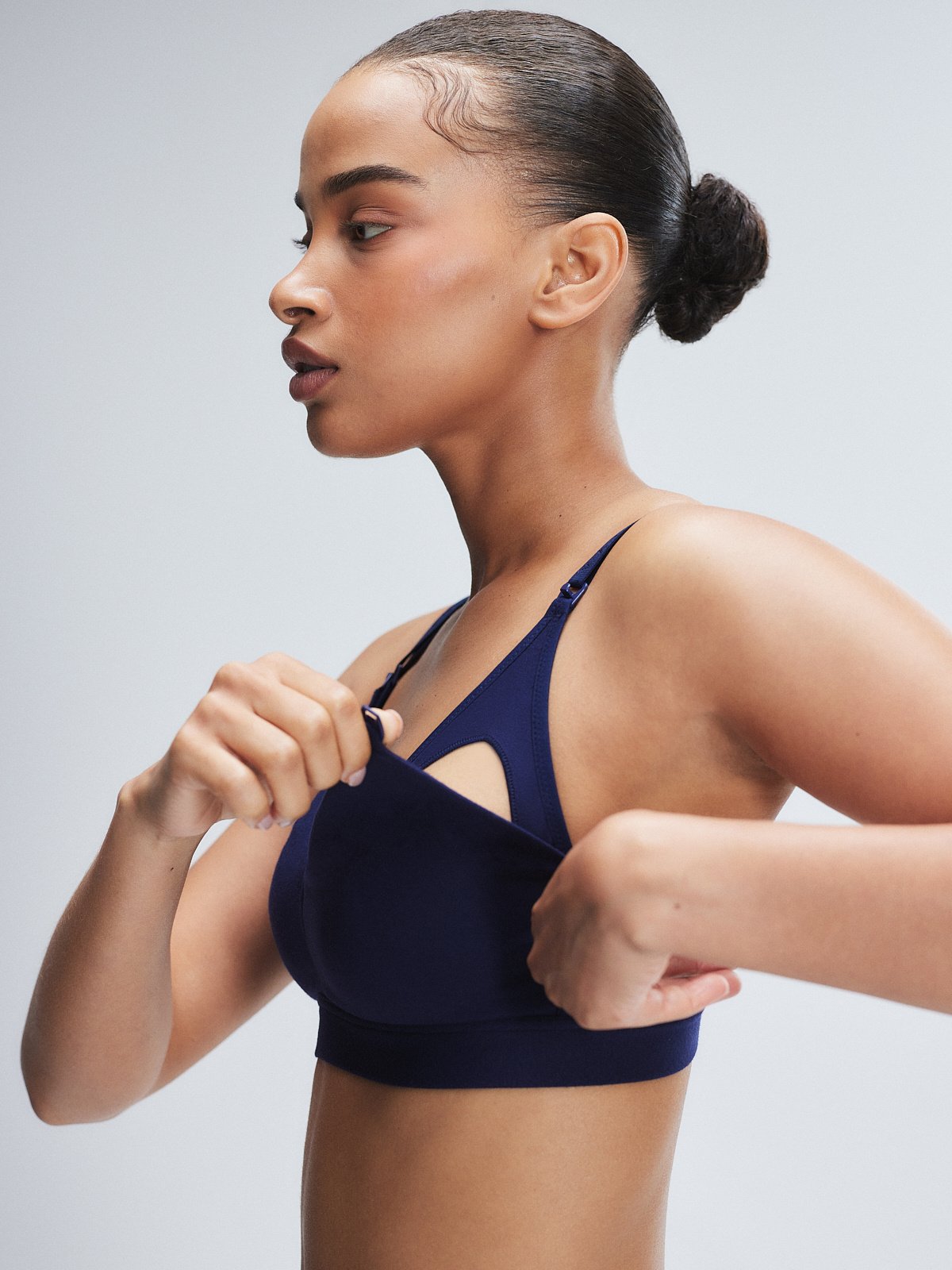 

Бралетт Savage X Fenty Cotton Maternity, цвет Dark & Stormy Blue