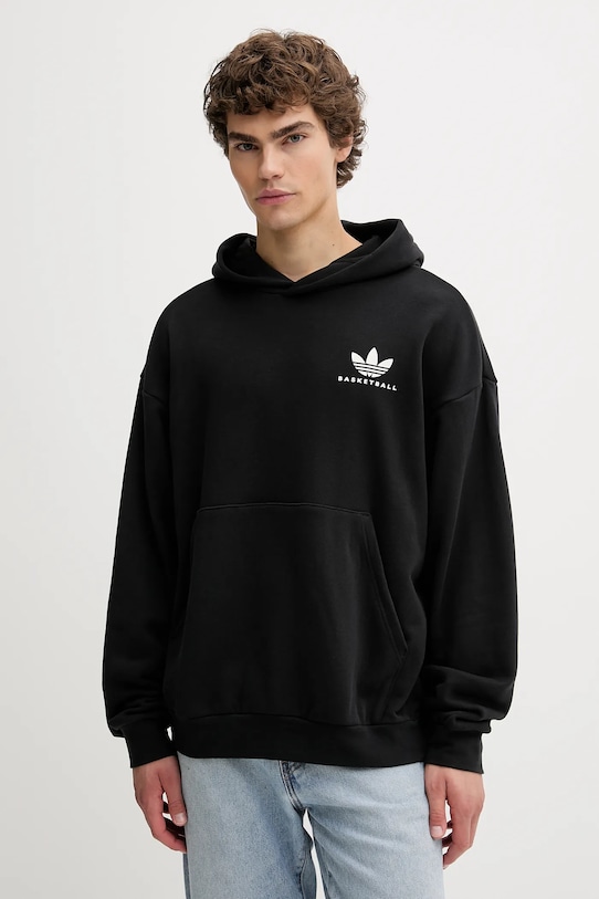 

Хлопковая толстовка Intercon Adidas Originals, черный