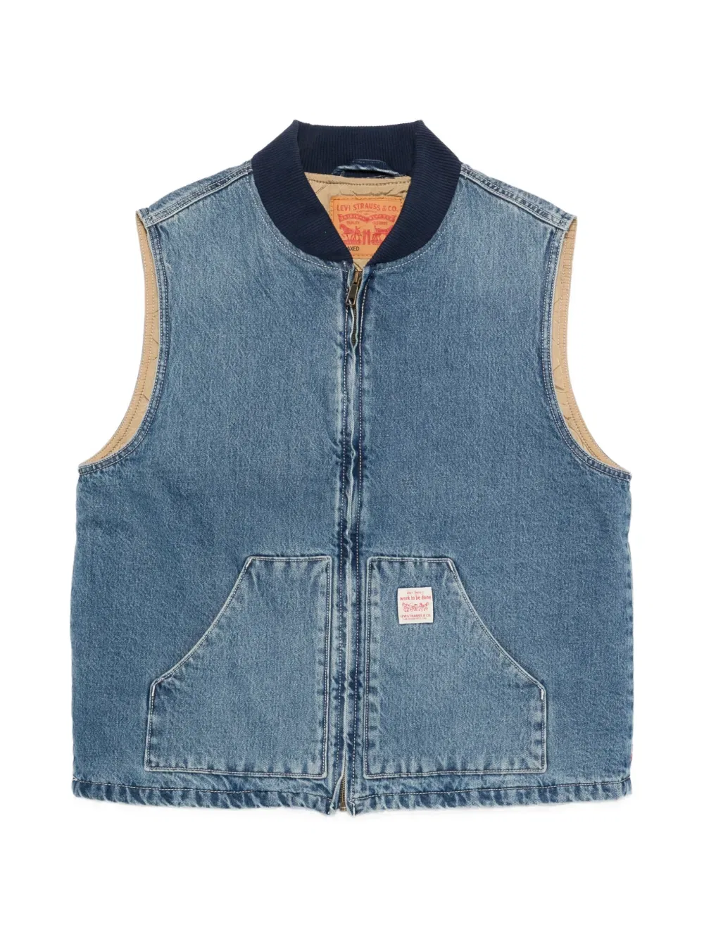 Жилет без рукавов на молнии Levi'S, синий