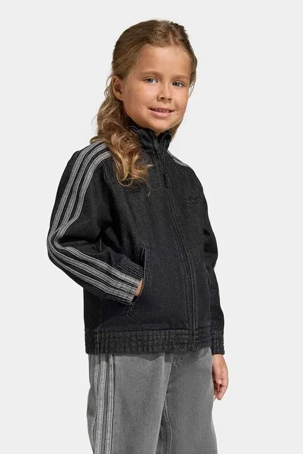 Джинсовая кофта детская Adidas Originals, черный — фото 4