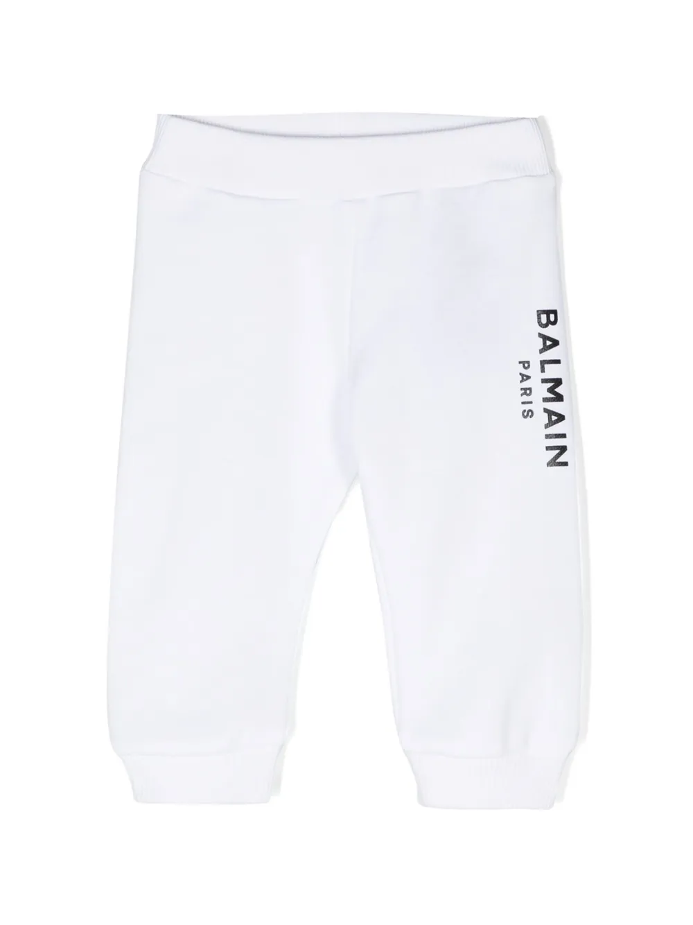 

Спортивные брюки с логотипом Balmain Kids, белый