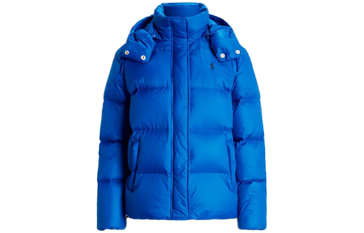 

Пуховик с капюшоном Polo Ralph Lauren, синий
