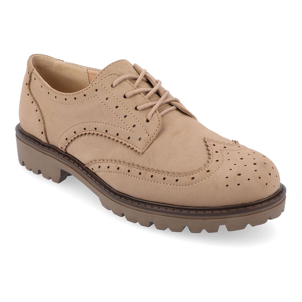 Женские оксфорды Journee Collection Claudia Tru Comfort Foam, цвет Taupe