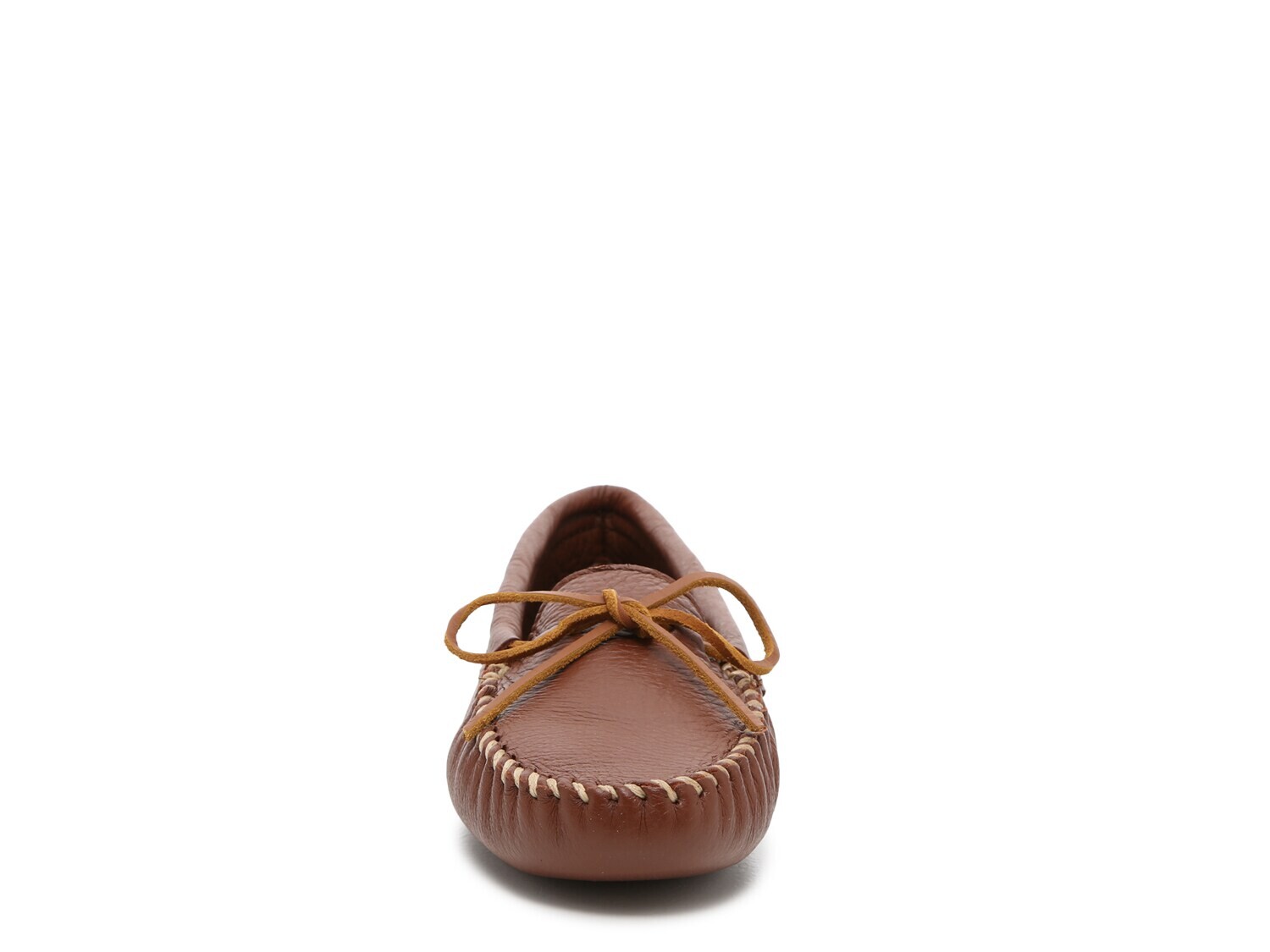 Тапочки-мокасины Minnetonka с двойной мягкой подошвой, коричневый — фото 2
