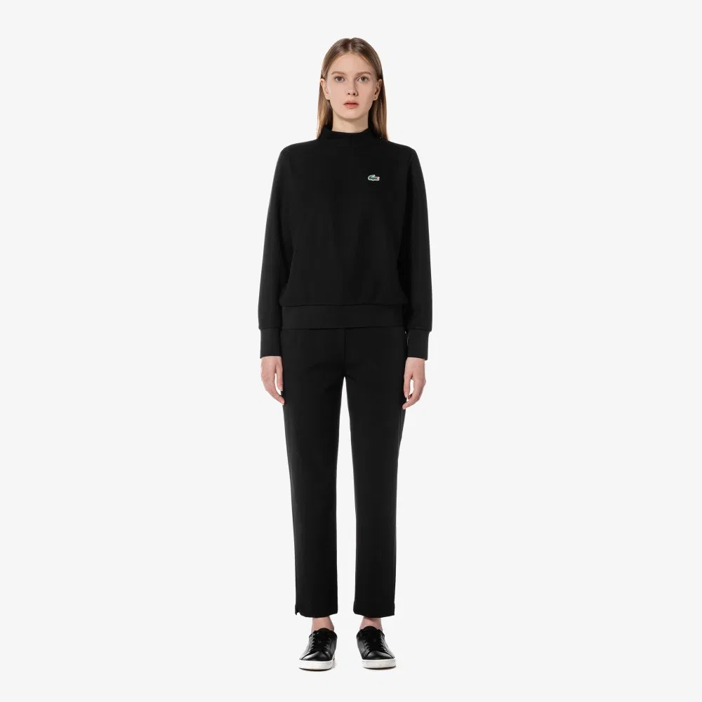 Брюки женские Lacoste, базовые осенние, черные