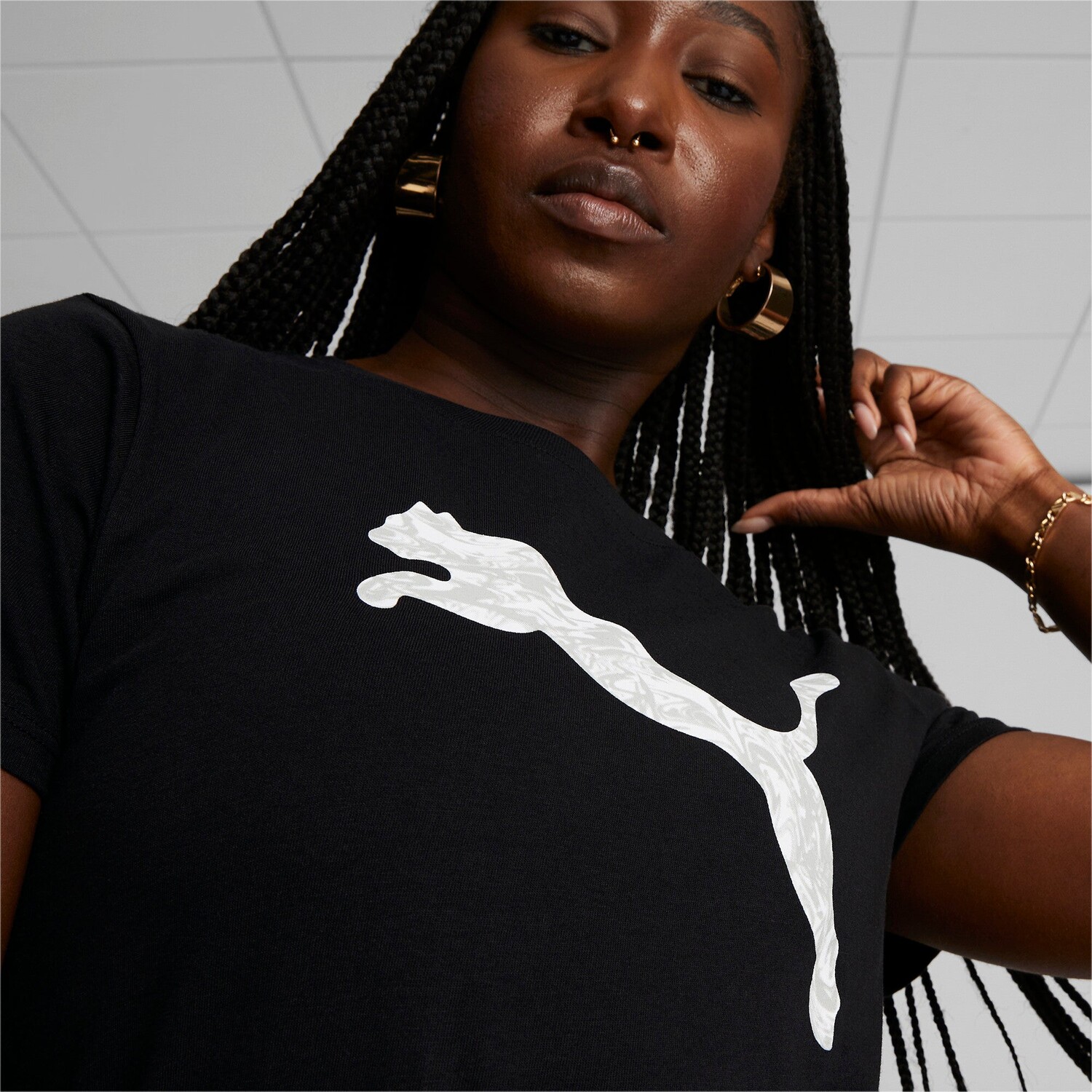 

Женская футболка PUMA Cat Fille, черный