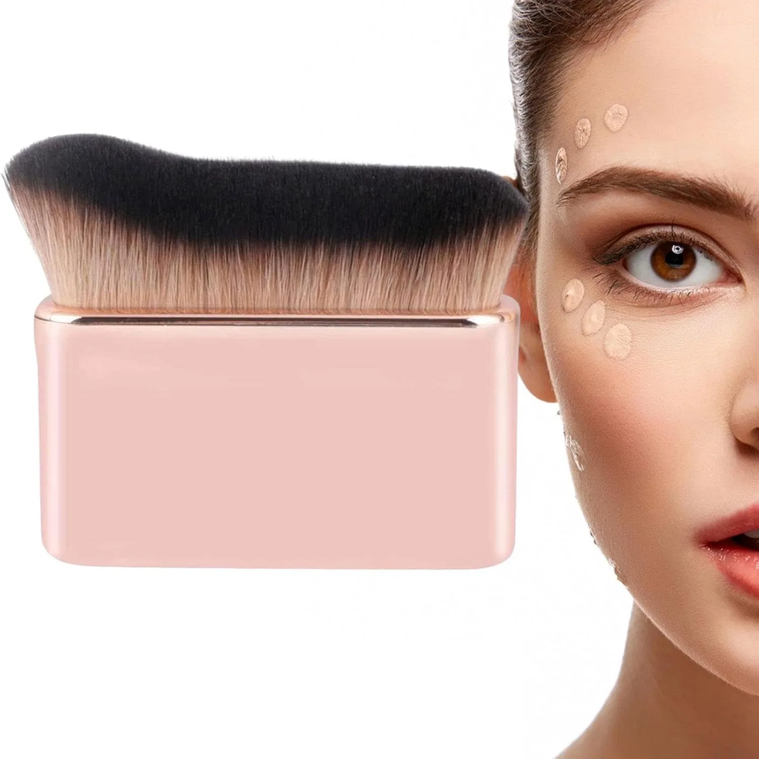Кисть для автозагара Siren Brush Dfyiq, 1 шт, розовое золото
