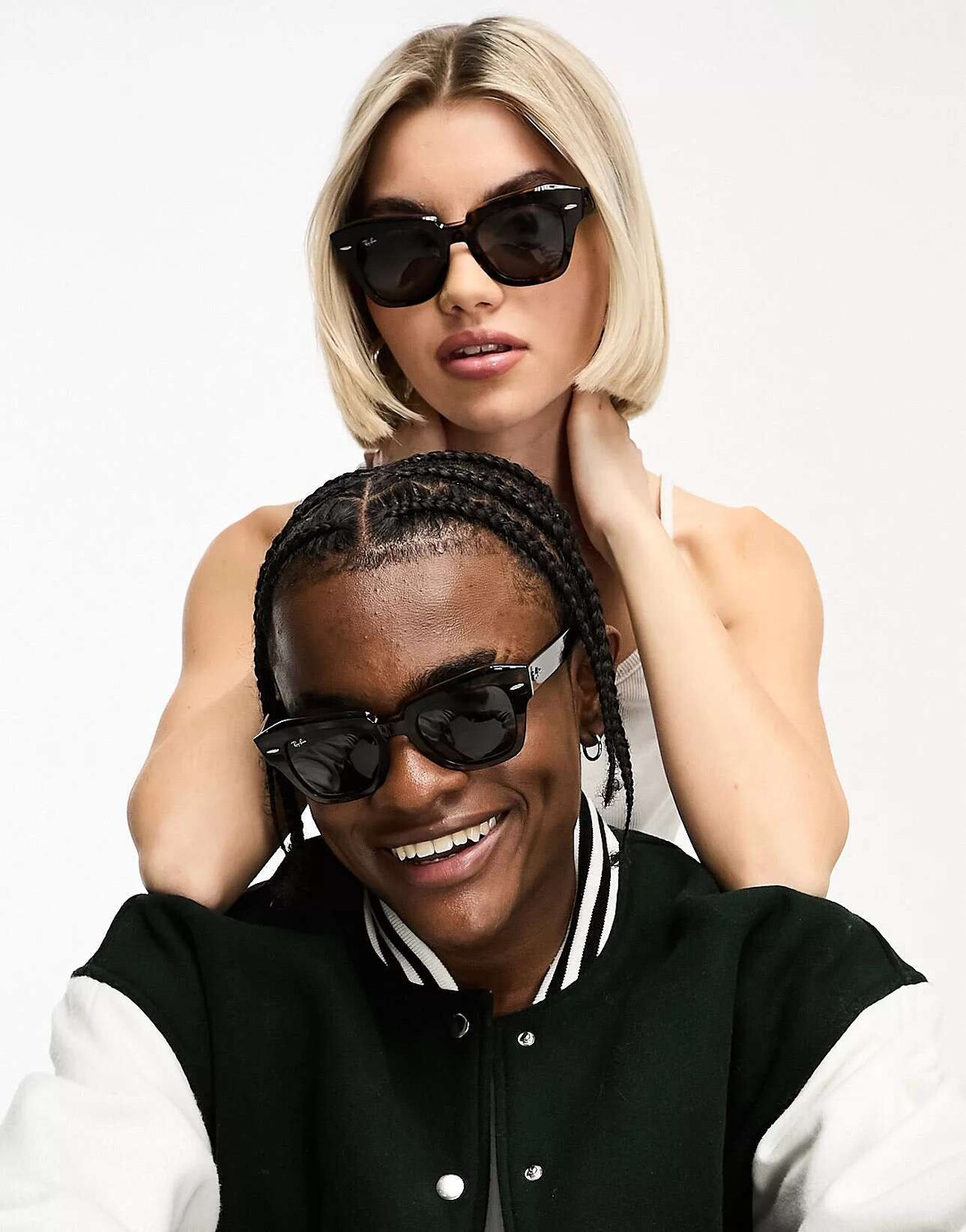 

Квадратные солнцезащитные очки Ray-Ban черепахового цвета для скейт-стрит