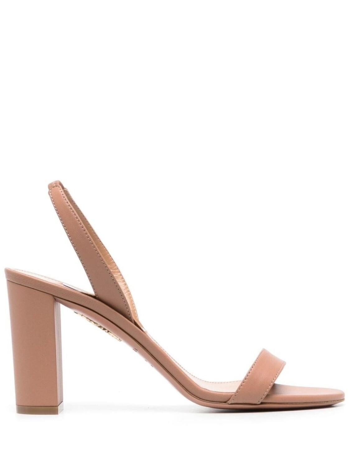 

Aquazzura мюли на каблуке, нейтральный цвет