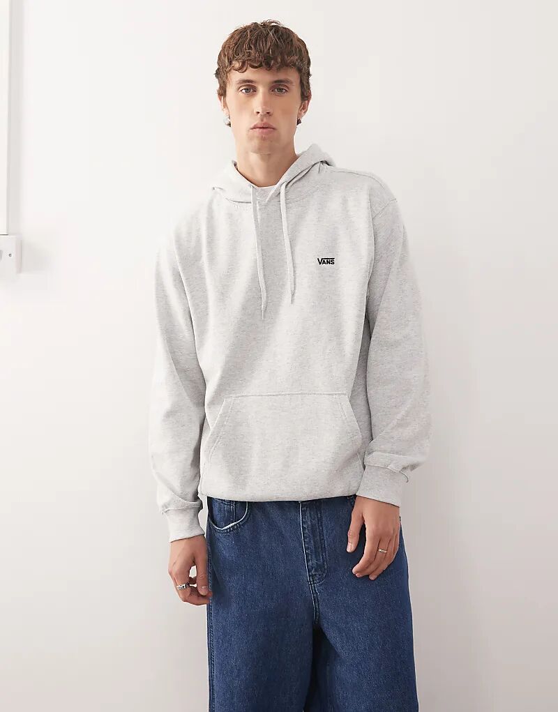 

Свободная толстовка Vans Left chest ii светло-серого цвета с принтом «меланж».
