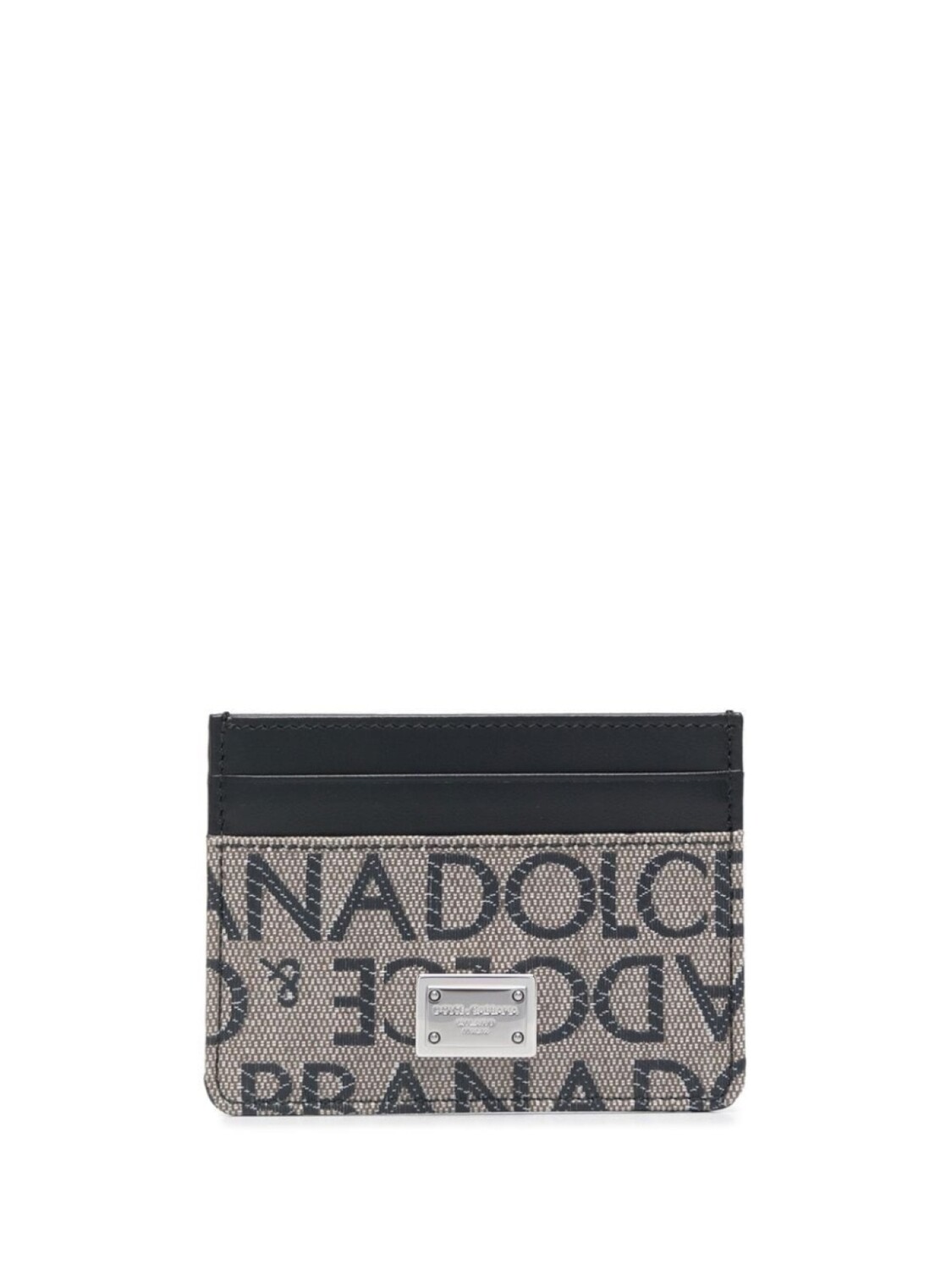 

Dolce & Gabbana жаккардовый картхолдер с логотипом, черный