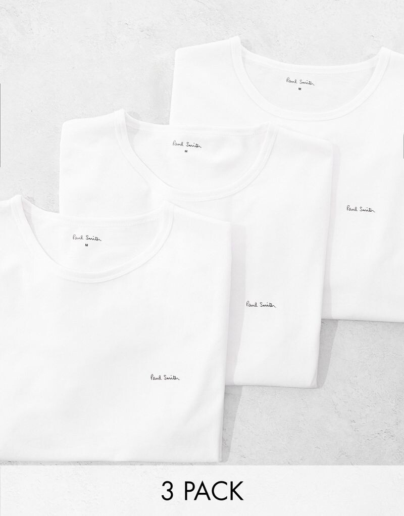 

Paul Smith — комплект из 3 белых футболок с логотипом Home PS Paul Smith