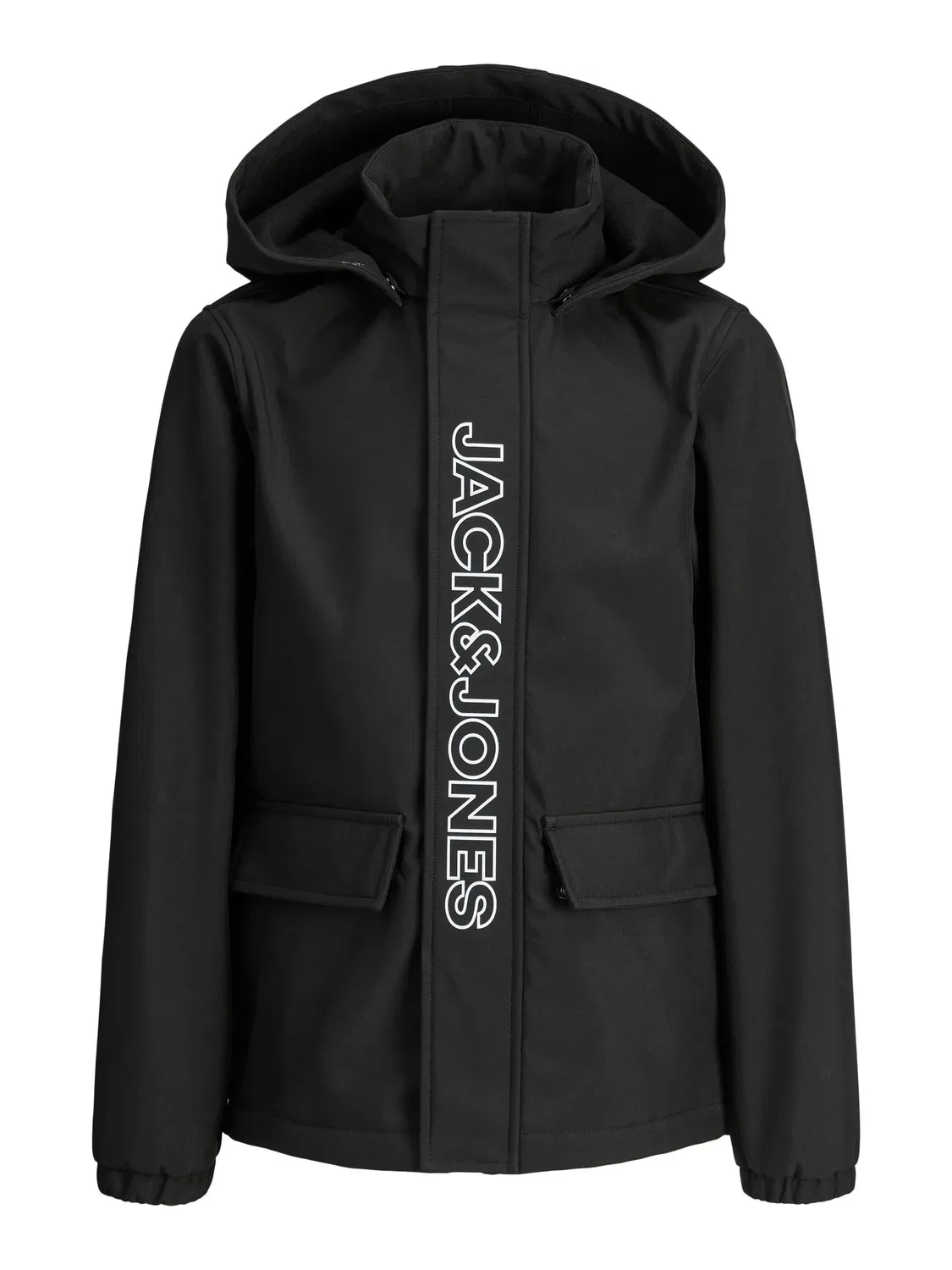 Софтшелл куртка с капюшоном JACK & JONES Junior, черный