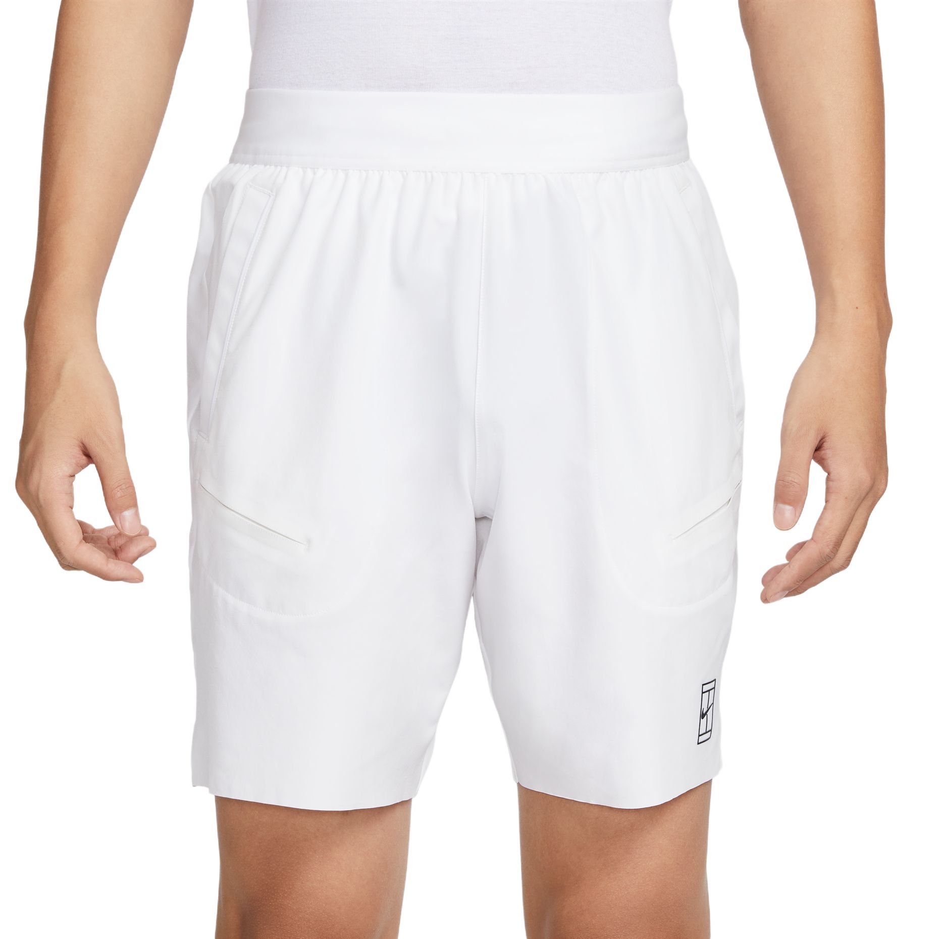 Nike Спортивные шорты Court Advantage Dri Fit мужские белые/черные — фото 2