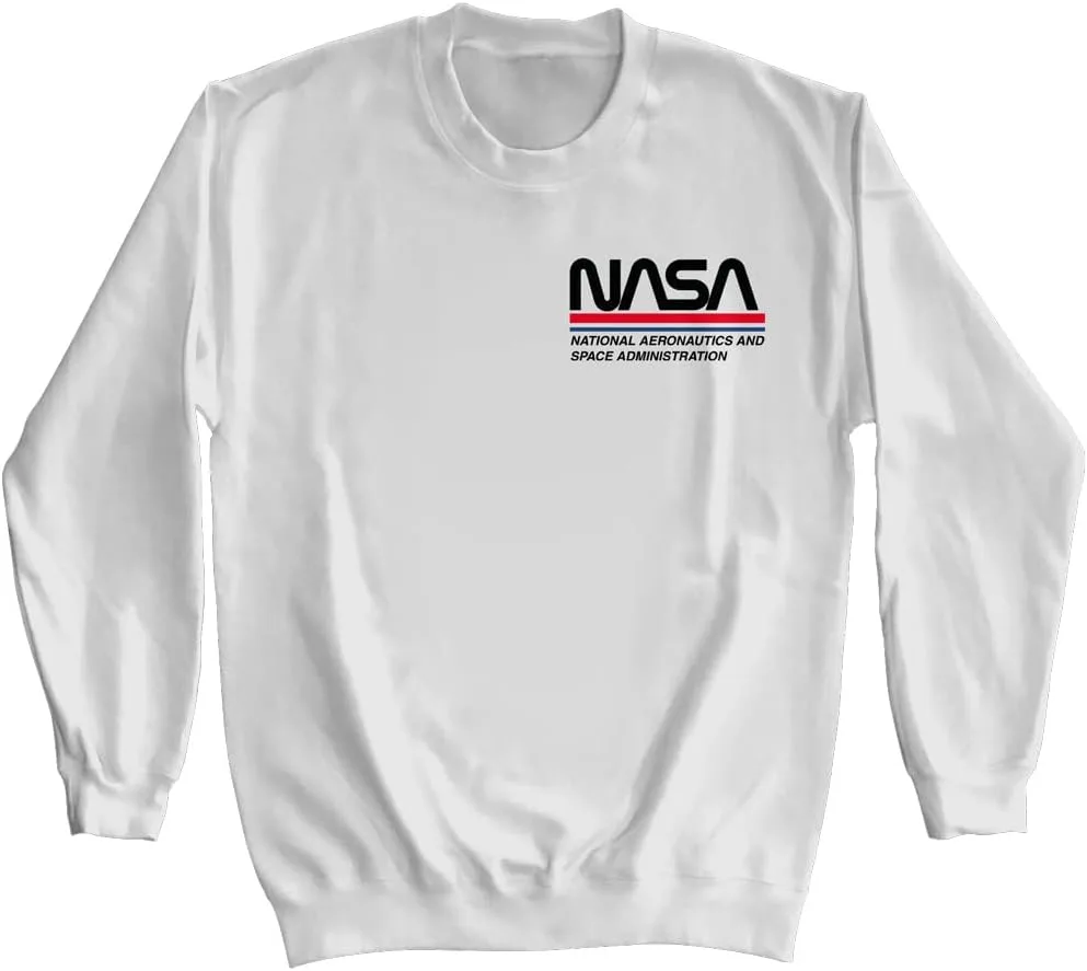 Футболка с принтом NASA в красно-бело-синюю полоску
