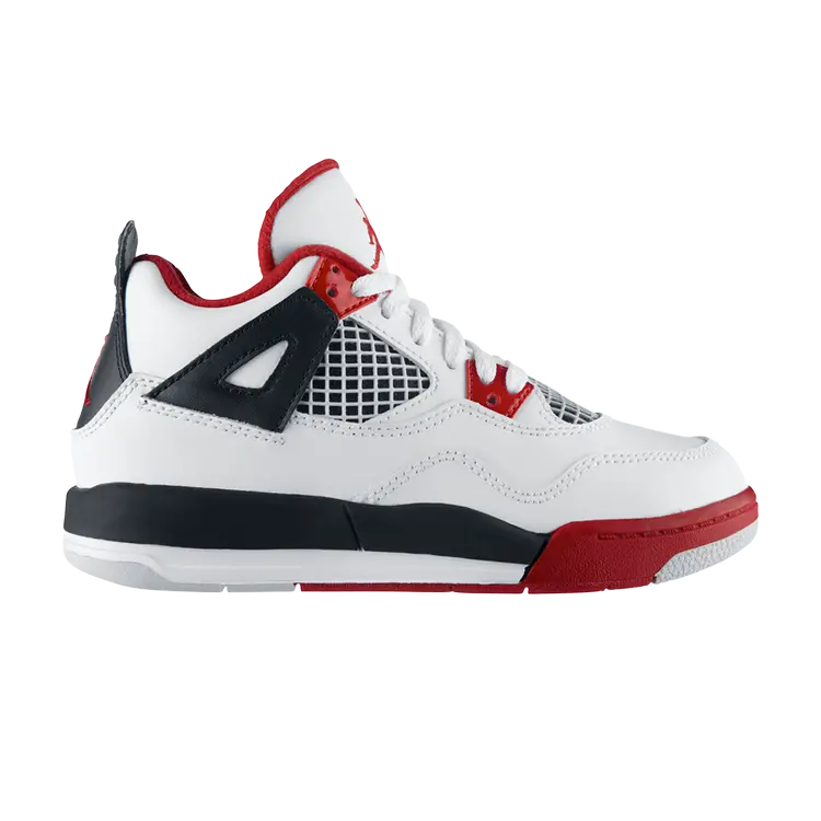 

Кроссовки Air Jordan 4 Retro PS 'Fire Red' 2012, белый