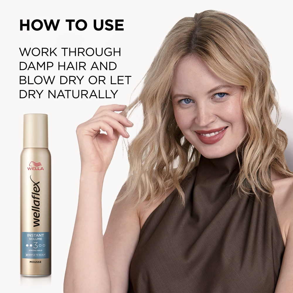 Мусс для укладки волос Wellaflex Instant Volume Boost для дополнительного объема Wella, 200 мл — фото 4