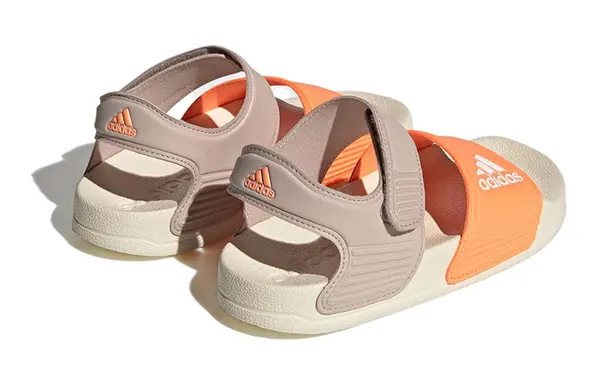 Кроссовки adilette sandals 'wonder taupe orange' Adidas, мультиколор — фото 4