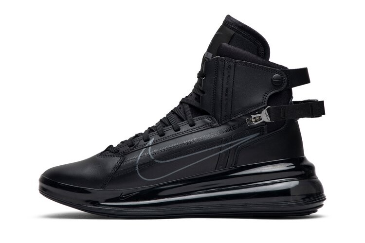 Кроссовки Nike Air Max 720 Saturn 'Triple Black', черный — фото 3