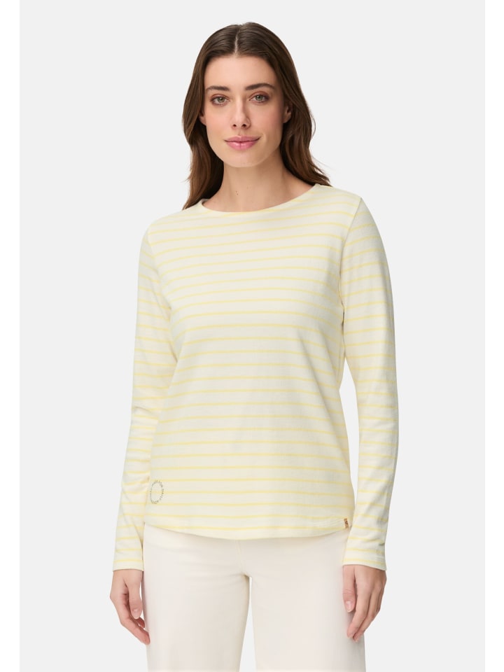 

Camel Active Лонгслив с длинными рукавами из чистого хлопка ярко-желтого цвета