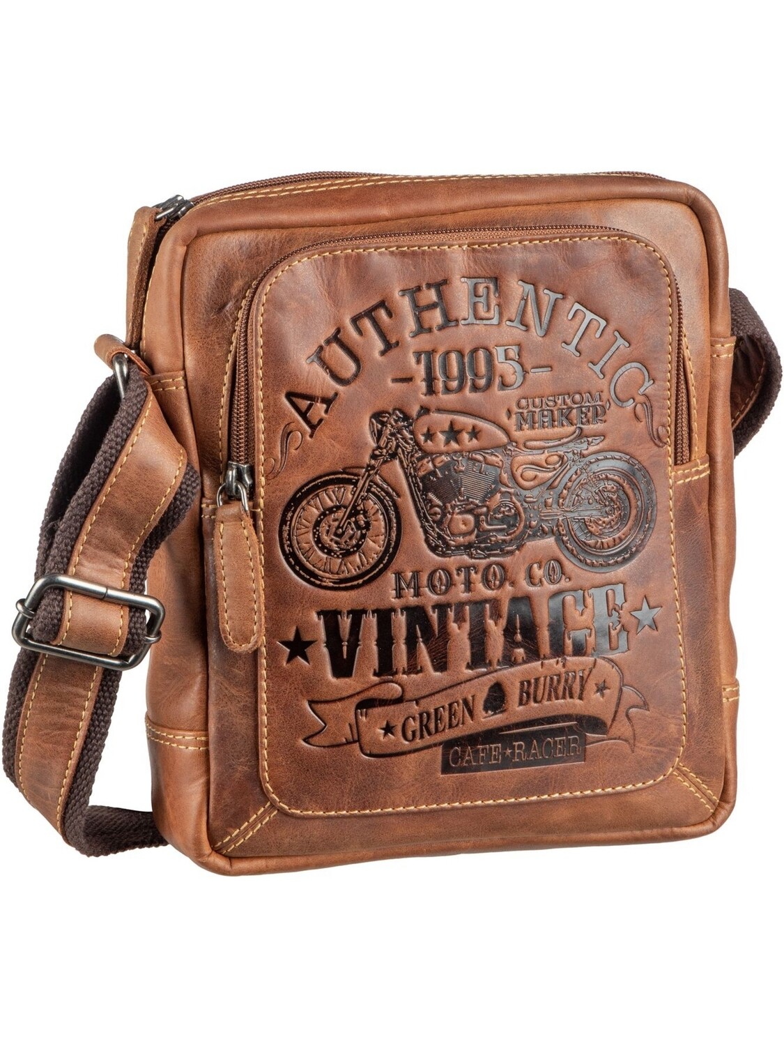 

Сумка через плечо Greenburry Cafe Racer 0832, цвет Antikbraun