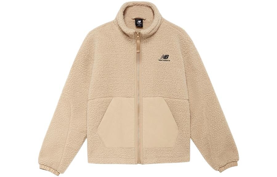 

Бархатная куртка женская цвета хаки New Balance