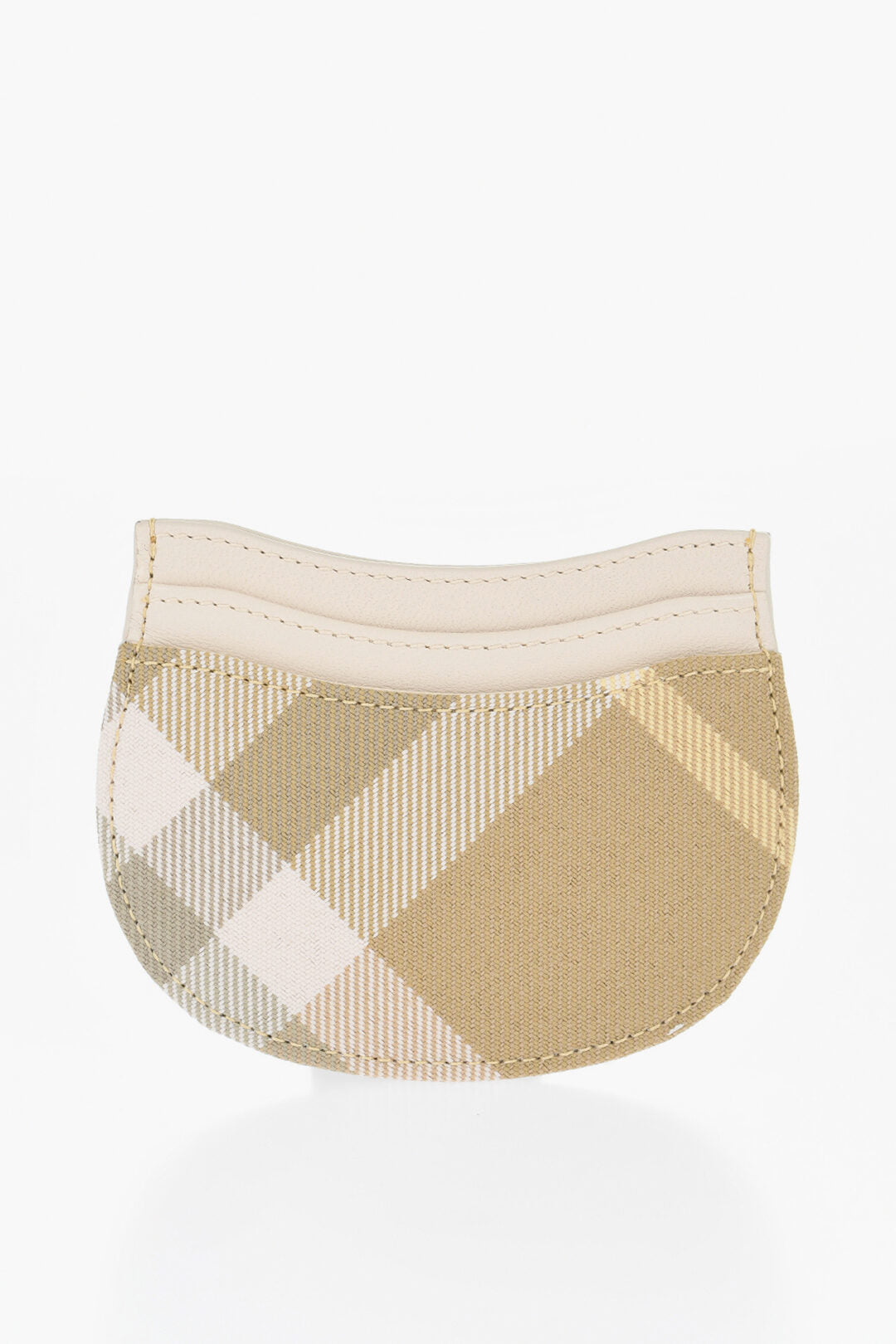 

Визитница Burberry из кожи и ткани в виде лошади-качалки, бежевый