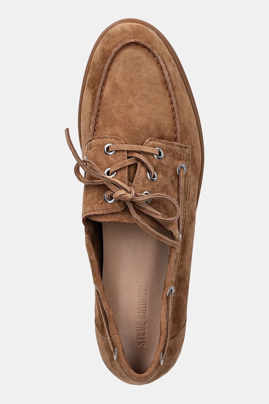 Замшевые мокасины Ports Steve Madden, коричневый — фото 4