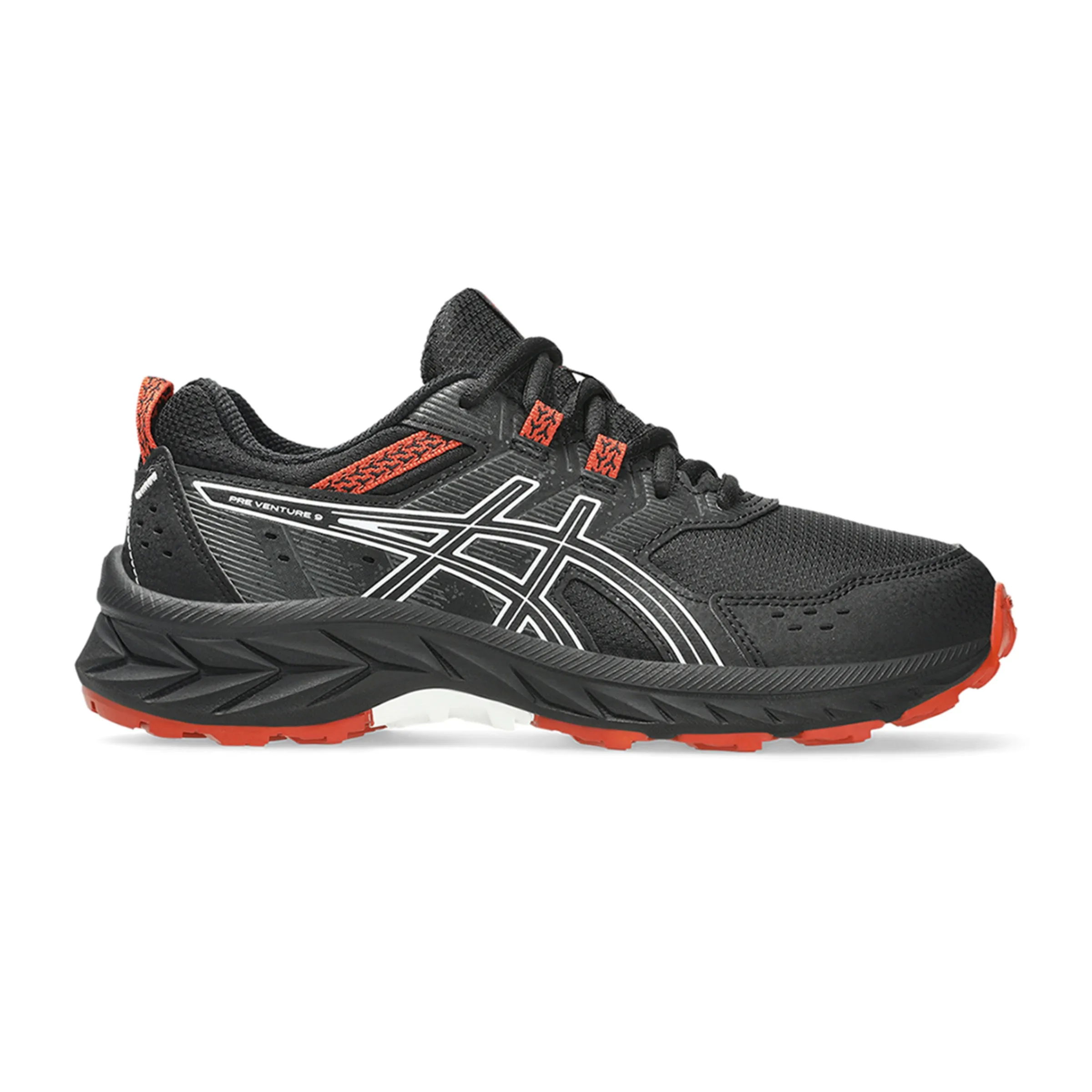 

Детские кроссовки для трейлраннинга Pre Venture 9 GS Asics, черный/белый