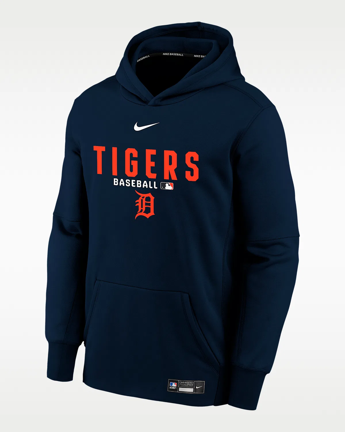 Детская Nike Therma-FIT MLB толстовка Detroit Tigers Authentic Collection, Pitch Blue