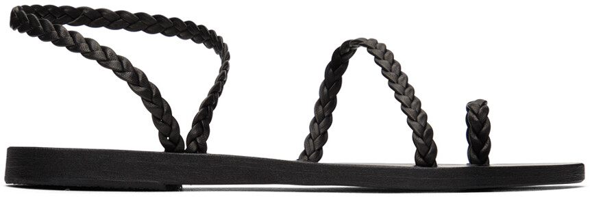 Черные сандалии из элефтерии Ancient Greek Sandals, цвет Black