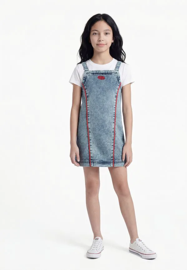 Джинсовое платье axos Diesel, Blue Denim