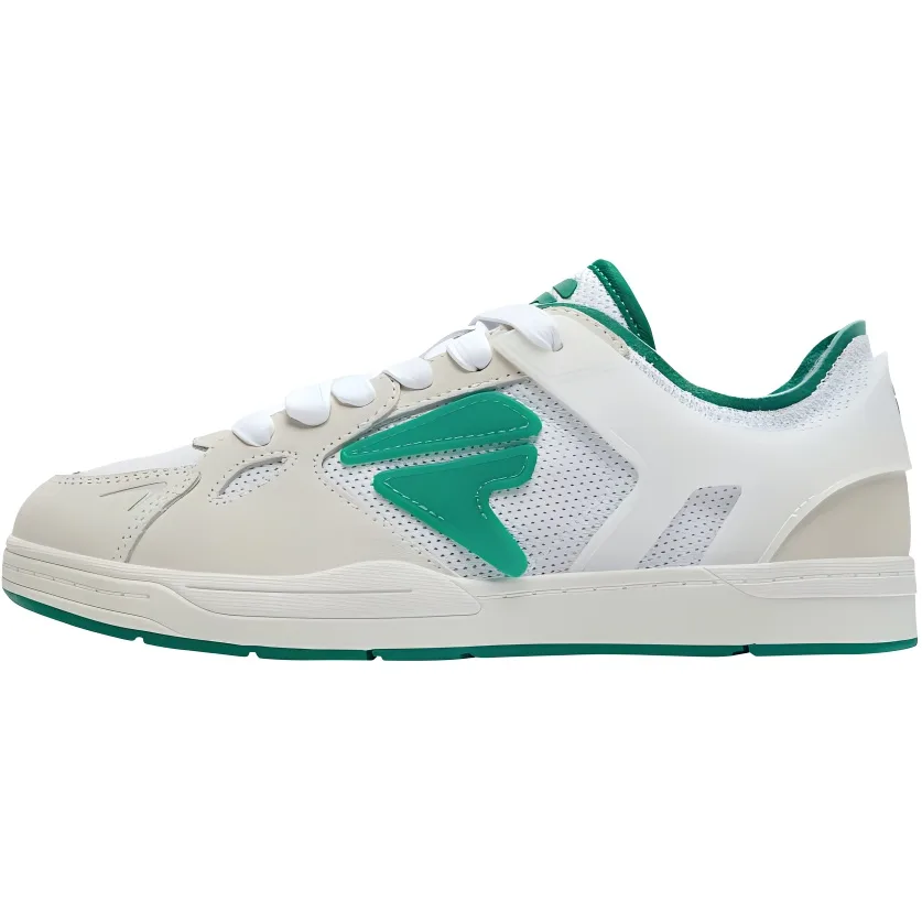 FILA KIDS CLAW дышащие низкие детские скейтерские кроссовки White/Alhambra Green