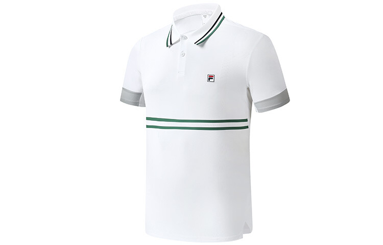 

Спортивная рубашка поло мужская белая Fila, цвет Jade White