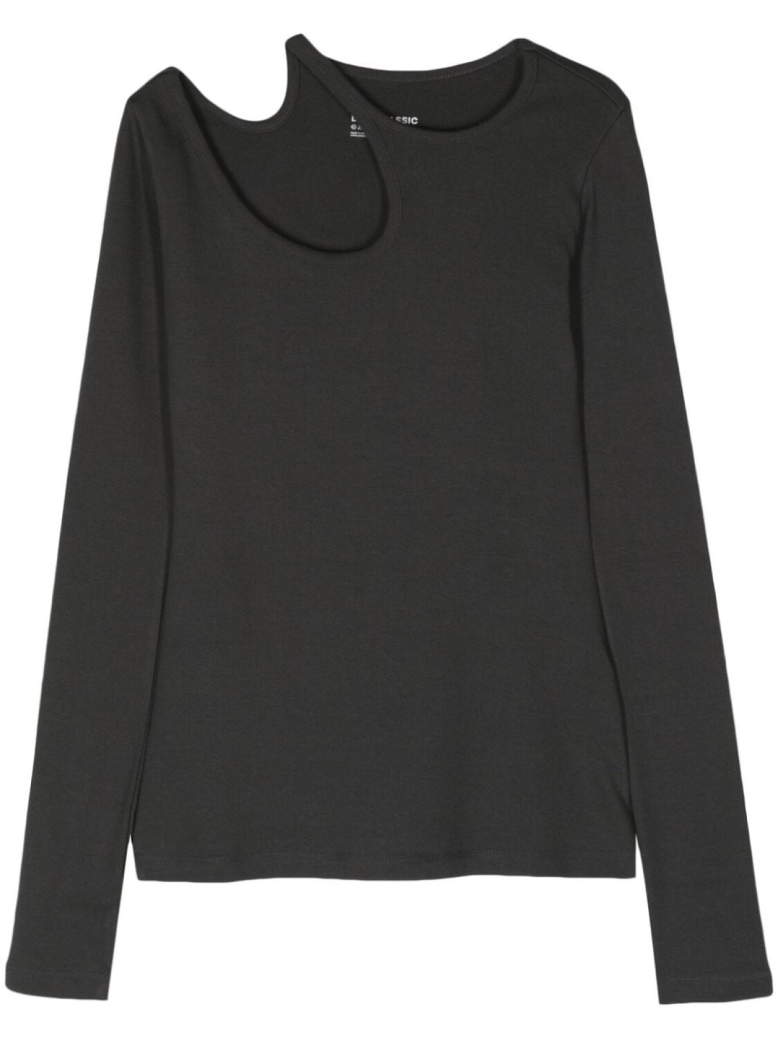 

Футболка Curve Hole асимметричного кроя Low Classic, серый