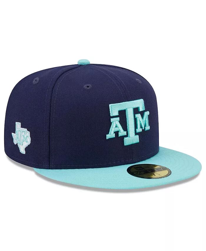 

Мужская темно-синяя, светло-голубая техасская шляпа A&M Aggies 59FIFTY Fitted New Era