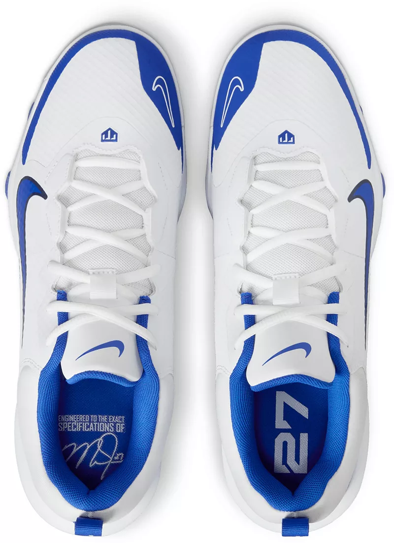 Мужские бейсбольные бутсы Nike Force Trout 9 Pro MCS, белый/темно-синий/серый — фото 2