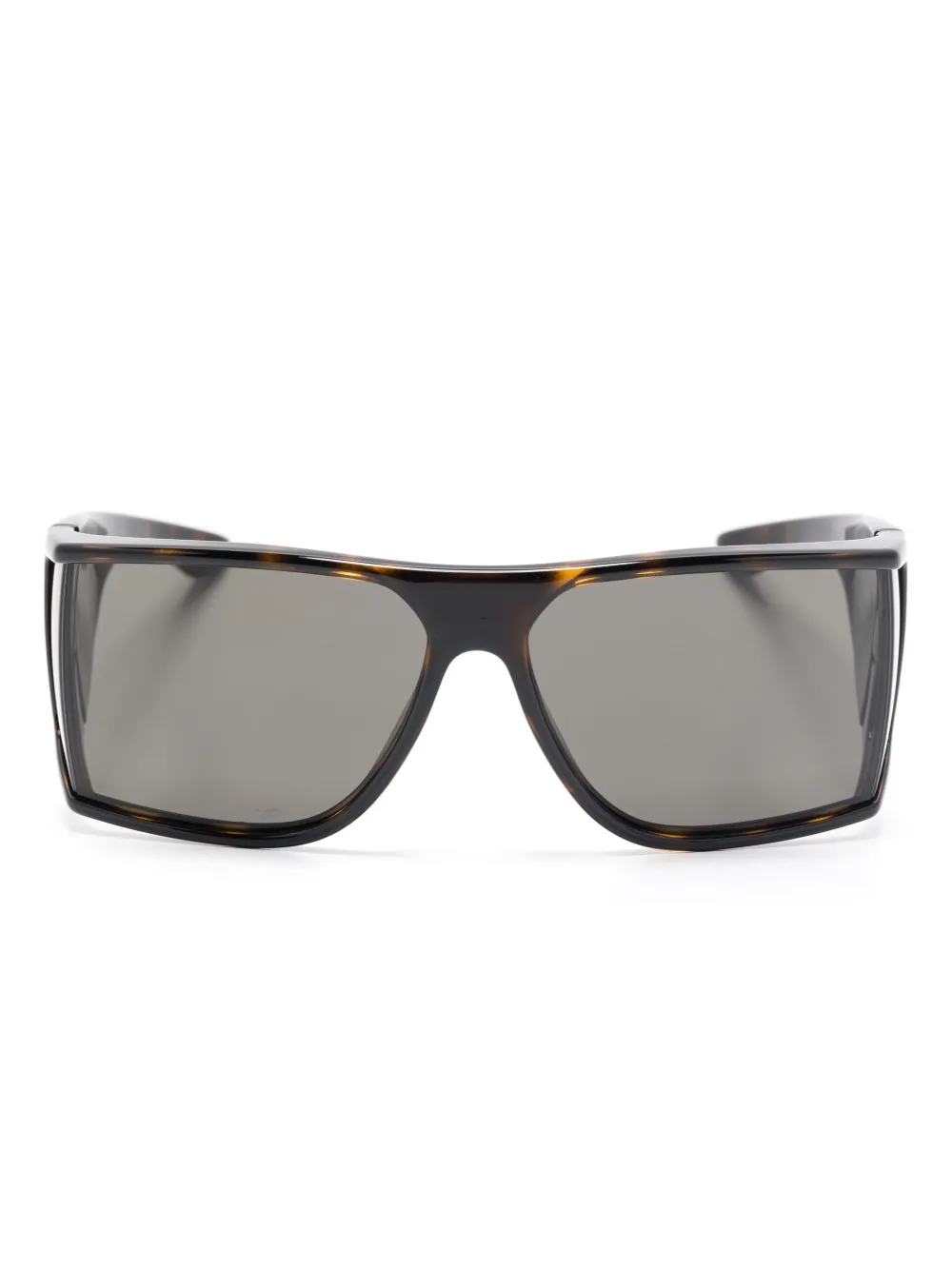 

Солнцезащитные очки с логотипом Saint Laurent Eyewear, коричневый