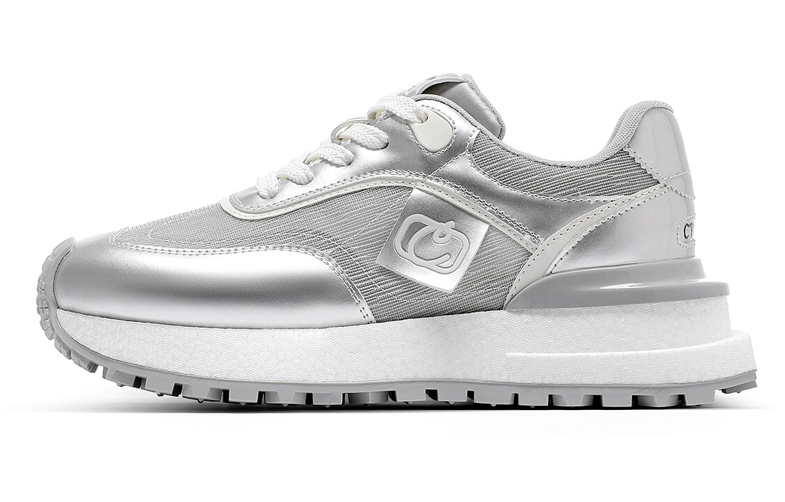 

Кроссовки C°BANNER Lifestyle Shoes Women's Low-top Silver, серебряный, Серый, Кроссовки C°BANNER Lifestyle Shoes Women's Low-top Silver, серебряный
