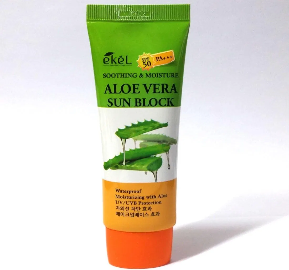 Солнцезащитный крем для лица и тела Ekel с алоэ вера SPF 50 PA+++ 70 мл — фото 2