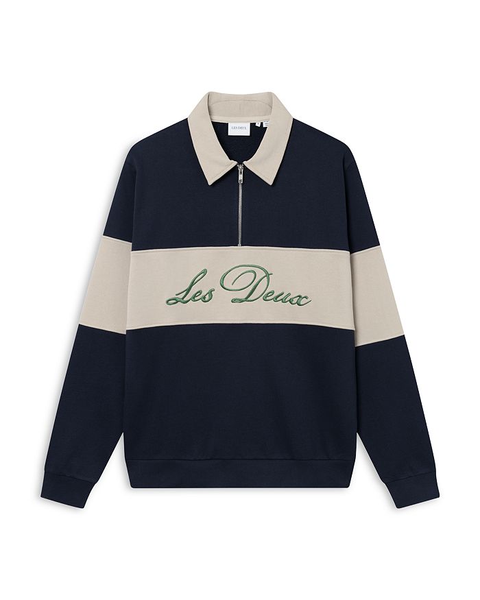 

Толстовка Cory Quarter Zip для регби Les Deux, синий
